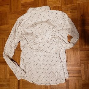 Banana Republic Tops - Banana Republic Button Down, White with Polka Dots Banana Republic Tops - Banana Republic Button Down, White with Polka Dots